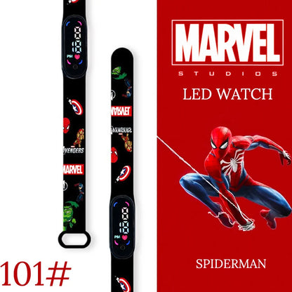 New Spiderman Kid's Watches Men Sport Wristband Bracelet Waterproof Children Digital Watch Boys LED Clock relogio montre