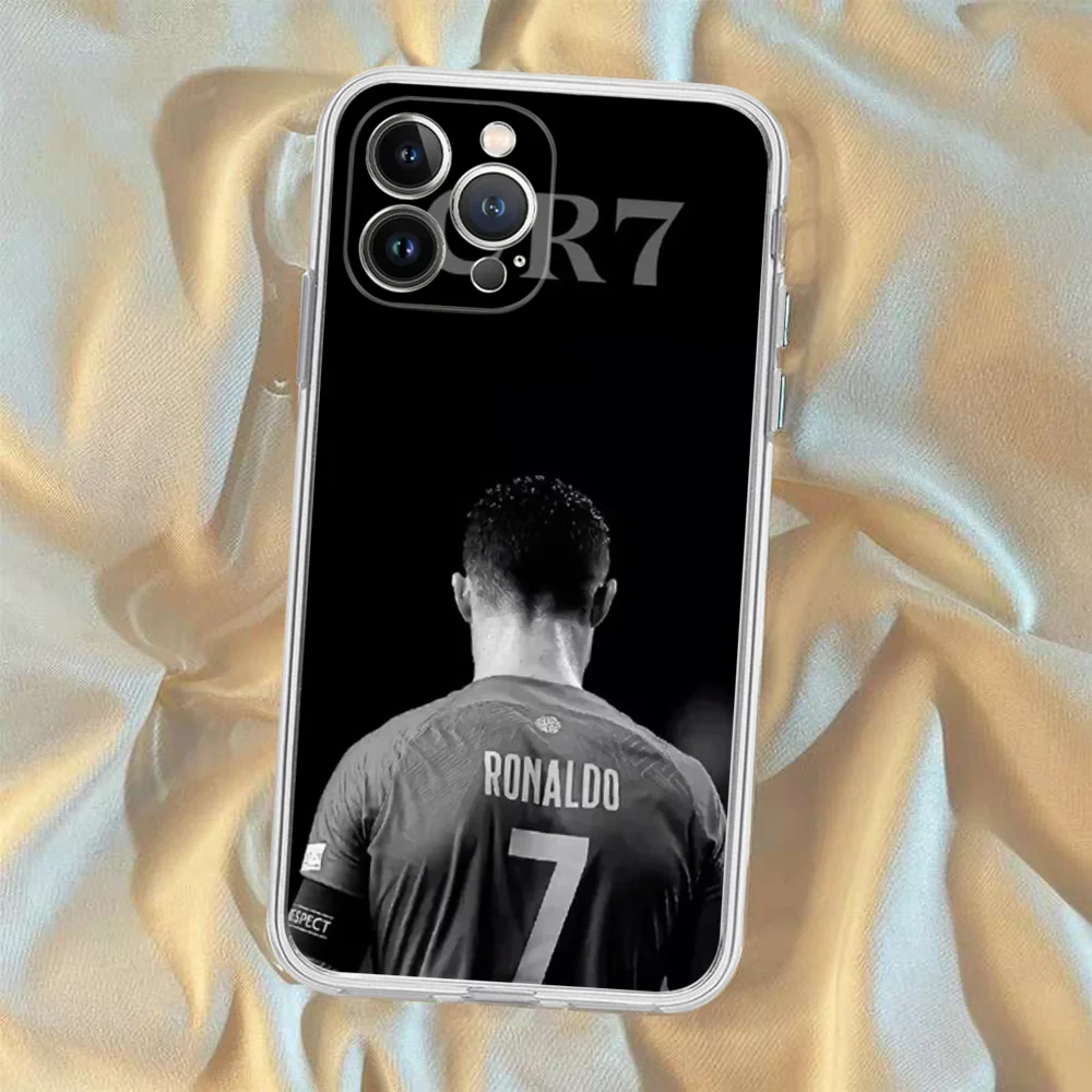 FOOTBALL Cr7 R-Ronaldo Phone Case For IPhone 16 15 8 7 6 6S Plus X SE XR XS 14 11 12 13 Mini Pro Max Mobile Case
