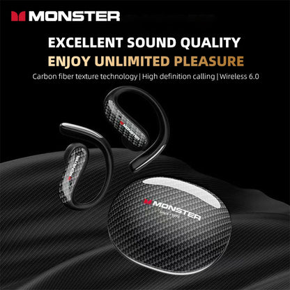 Monster MQO37 Gaming Earphones TWS Bluetooth 6.0 Noise Reduction Sport Headphone HiFi Stereo Music HD Call Headphones for Xiaomi