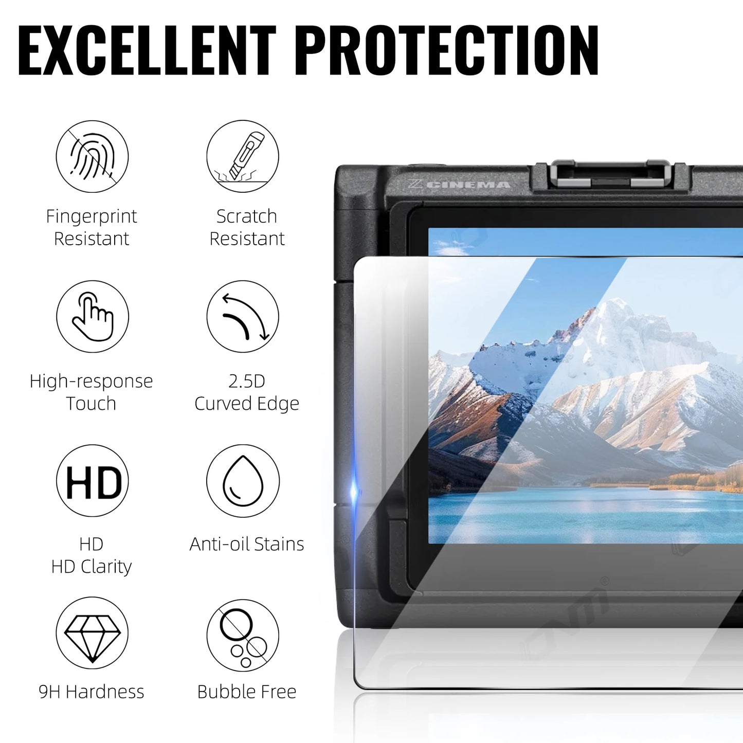 1-3PCS Tempered Glass for Nikon ZR, Premium Screen Protector Durable HD Anti-scratch & Anti-fingerprint Film Accessories