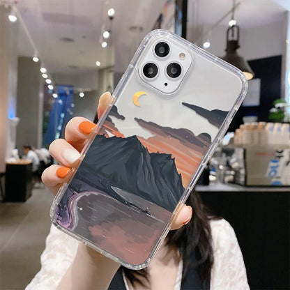 For Samsung S23 S25 Ultra Case Anime Landscape Phone Case For Samsung Galaxy S24 S22 Ultra S20 S21 FE S23Ultra S 23 Plus Covers