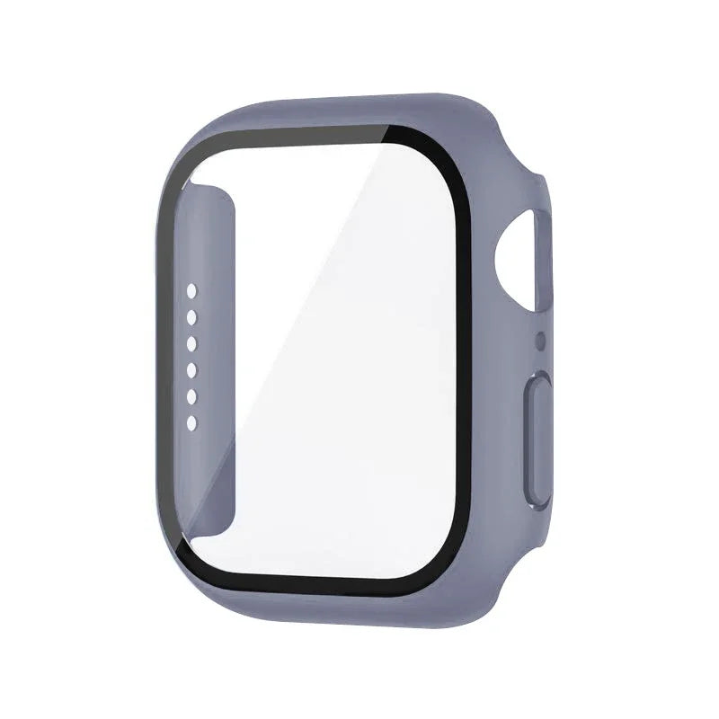 Glass+Cover For Apple Watch case 8 7 9 45mm 41mm 44mm 38 42mm iWatch Accessorie Screen Protector Apple watch series 6 SE 5 40mm