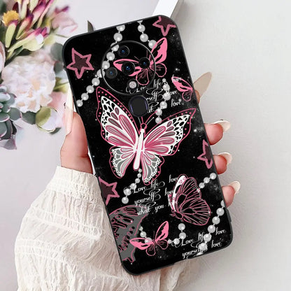6.8'' For Tecno Spark6 KE7 Back Cover For Techno Spark 6 Case Shockproof Luxury Cute Cartoon Funny Cool Silicone Bumper Funda