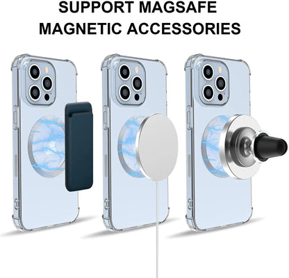 Universal Magnetic Metal Plate Ring For Magsafe iPhone Wireless Charger Car Cellphone Sticker Round Magnet Stainless Steel Patch