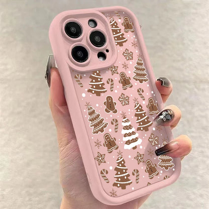 Christmas Deer Tree Graphic Phone Case For iPhone 17 16 15 Pro Max Plus 14 13 12 11 Pro Max Air XS X XR 7 8 Plus SE2 Soft Cover