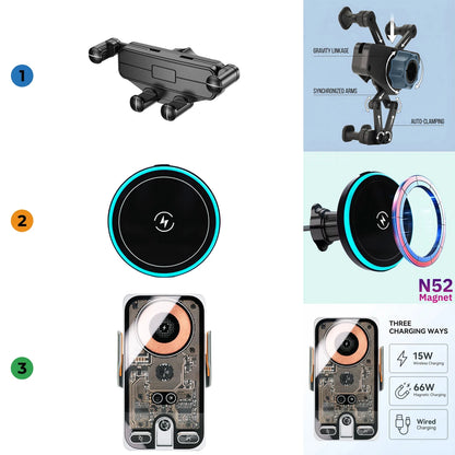 For Lexus RX rx350h rx500h 2023 2024 2025 2026 Car Phone Holder Screen Fixed Clip Wireless Charger Phone Mount Qi Phone Charger