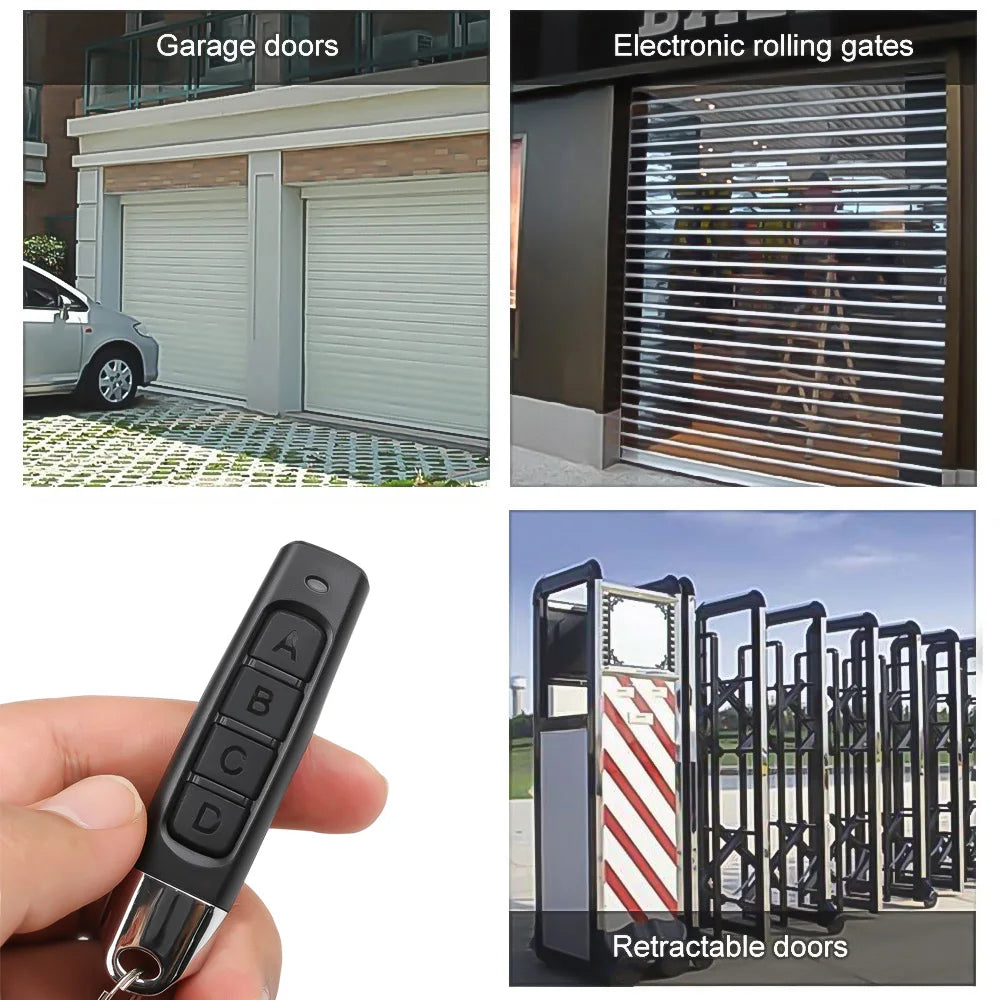 1-50PCS 433MHz Auto Copy Remote Control Electric Garage Door Opener Remote Controller Duplicator Clone Cloning Code Transmitter