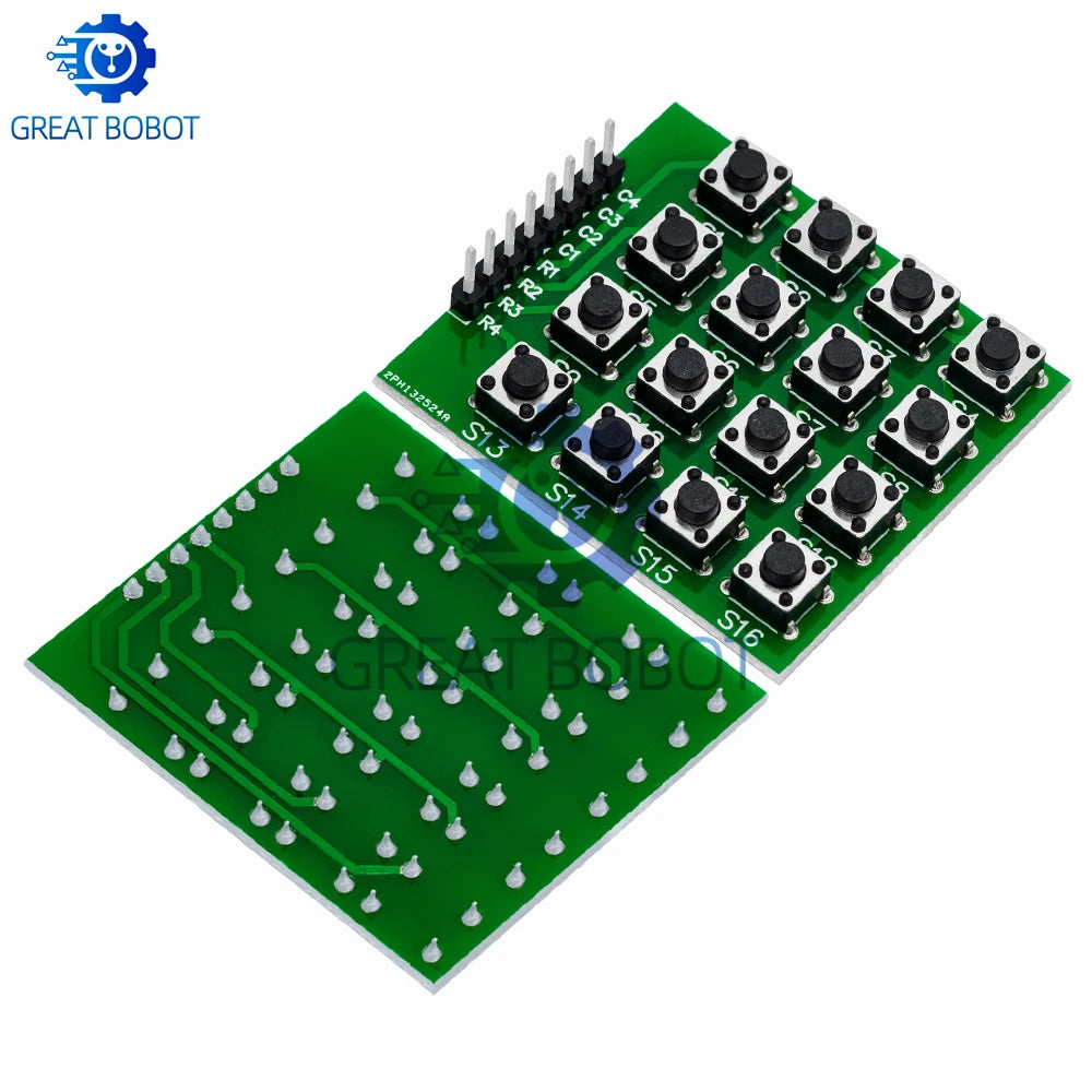 1PCS 8pin 4*4 4x4 Matrix 16 Keypad Keyboard Breadboard Module 16 Button Mcu for arduino Diy Starter Kit