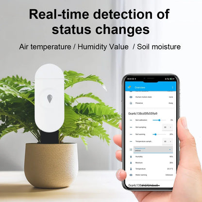 ZigBee Soil Moisture Sensor Humidity Temperature Tester Garden Automation Irrigation Detector Support Home Assistant Zigbee2MQTT