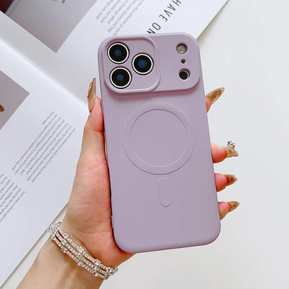 For Magsafe Magnetic Wireless Charging Liquid Silicone Shockproof Phone Case For iPhone 17 Pro Max/17/17 Pro Bumper Back Cover