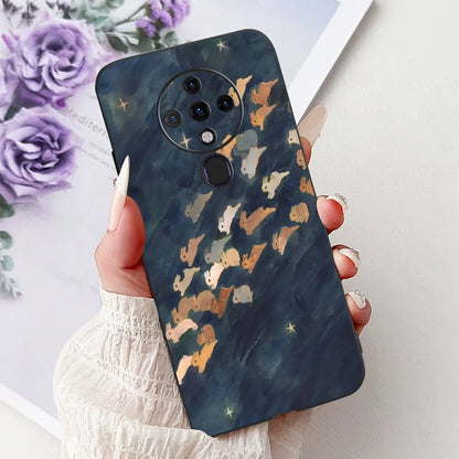 6.8'' For Tecno Spark6 KE7 Back Cover For Techno Spark 6 Case Shockproof Luxury Cute Cartoon Funny Cool Silicone Bumper Funda