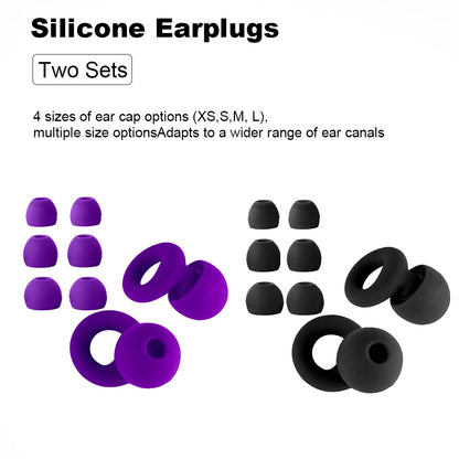 Concert Ear Plugs, High Fidelity Noise Cancelling Silicone Ear Plugs, Reusable Ear Plugs for Musicians, , Focus and Sleep