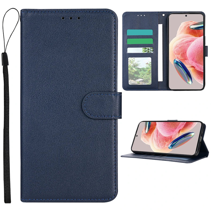 Wallet With Card Slot Kickstand Magnetic Flip Leather Case For Xiaomi 15T M7 Pro 5G C75 X7 X6 C65 Redmi 15 15C Shockproof Cover