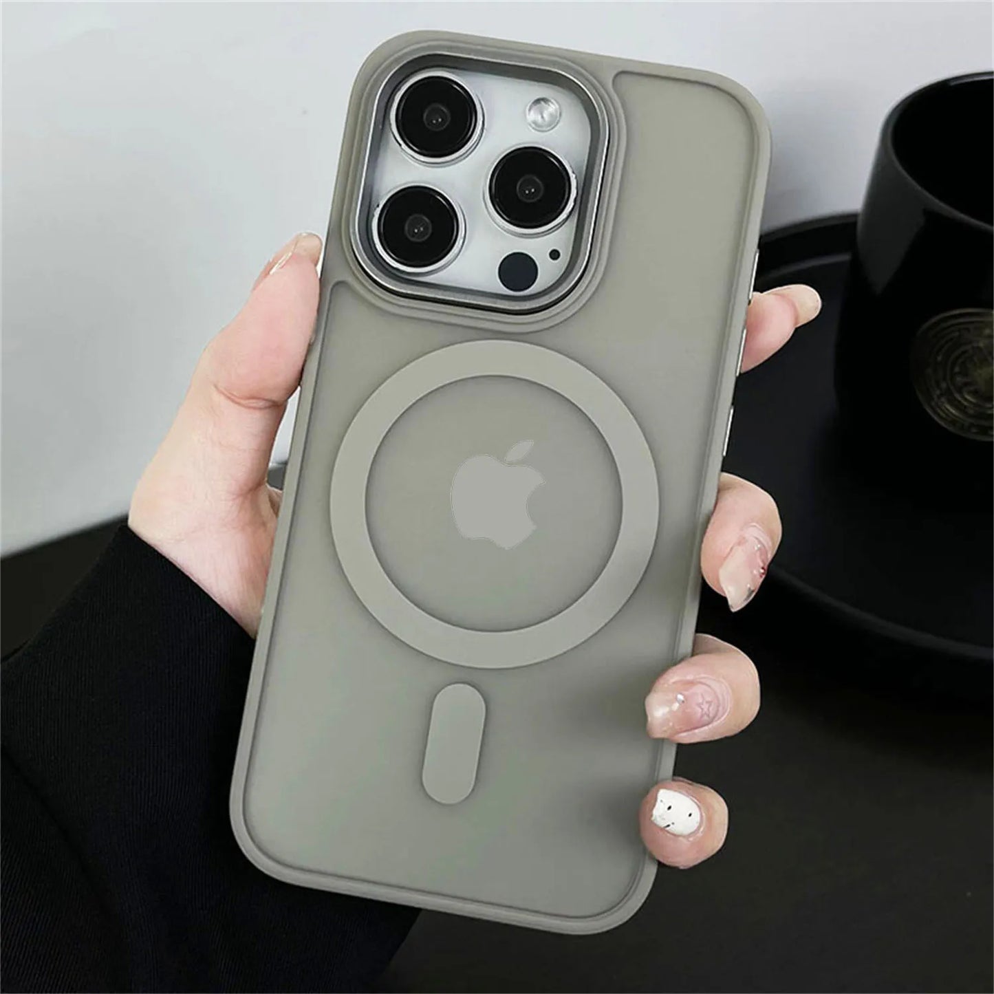 Magnetic Translucency Case Fashion Matte Frosted Magsafe Splice Color Cover For iPhone 16 15 14 13 12 11 Pro Max 16 Plus