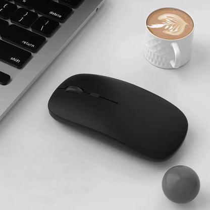 Slim Portable Office Mouse Wireless Bluetooth-Compatible 5.0 Silent Ergonomic BT Wireless Mice for Macbook Laptop iPad Tablet