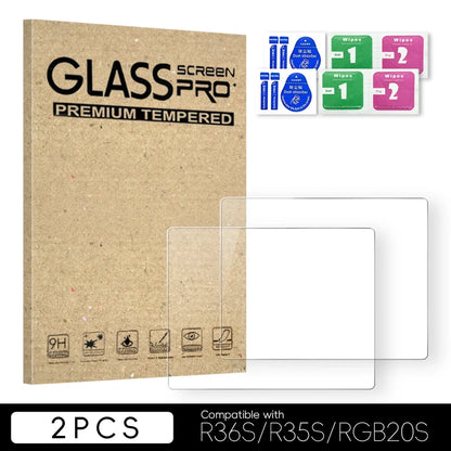 DATA FROG R36S Screen Protector Tempered Glass Protector for R35S RGB20S Retro Handheld Game Console Accessories
