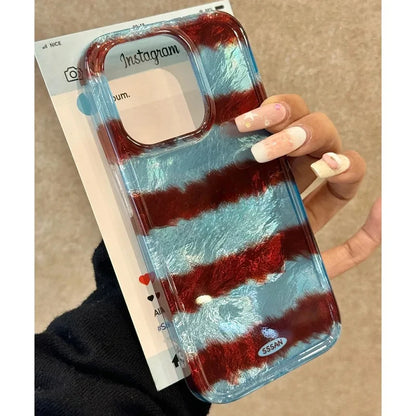 New for iPhone 16promax Phone Case 15plus Splicing Leopard Print 14 13 Zebra Print 12 3D Spherical 11 Non-slip Protective Cover