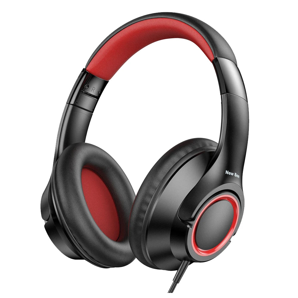 New Bee Kids Headphones Wired Headphone Schools Safe Volume 94db Foldable Headphone Soft Ear Pad Libraries Study Music Chidren