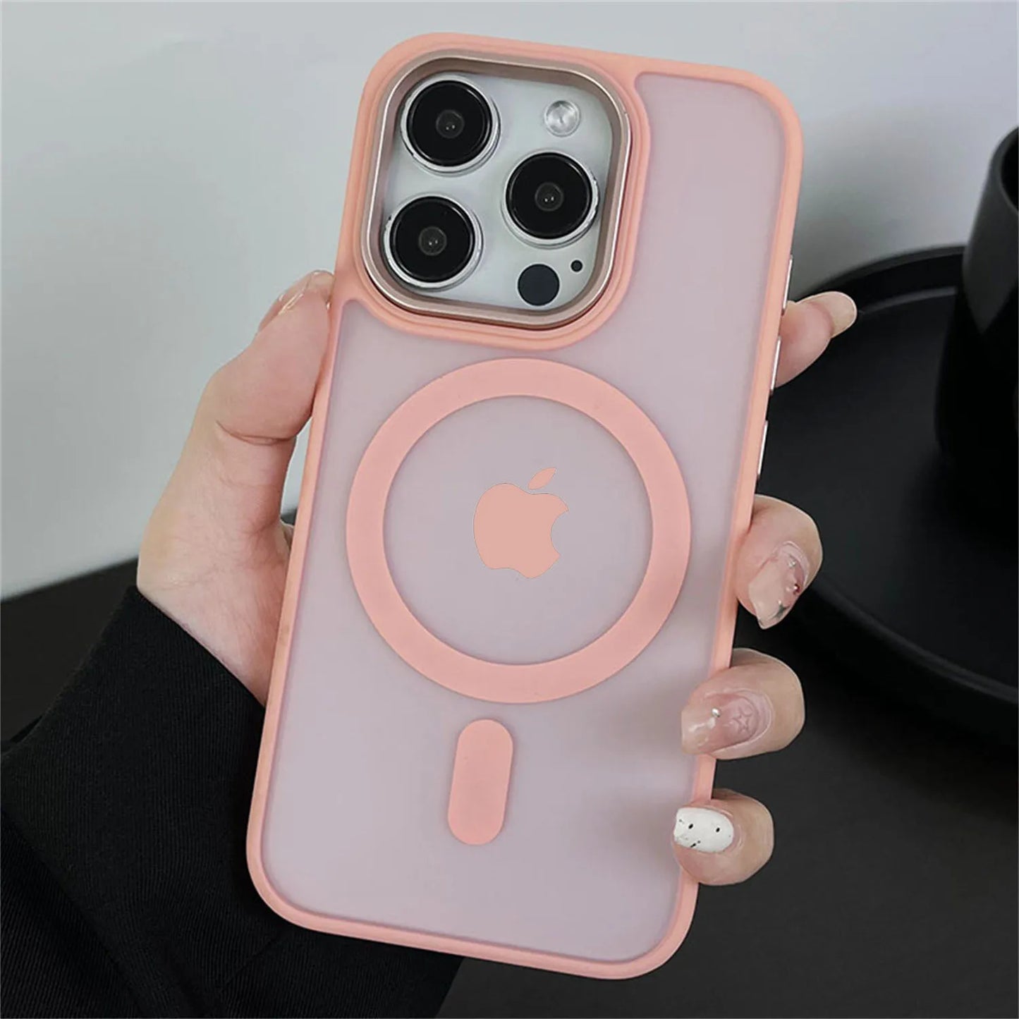 Magnetic Translucency Case Fashion Matte Frosted Magsafe Splice Color Cover For iPhone 16 15 14 13 12 11 Pro Max 16 Plus