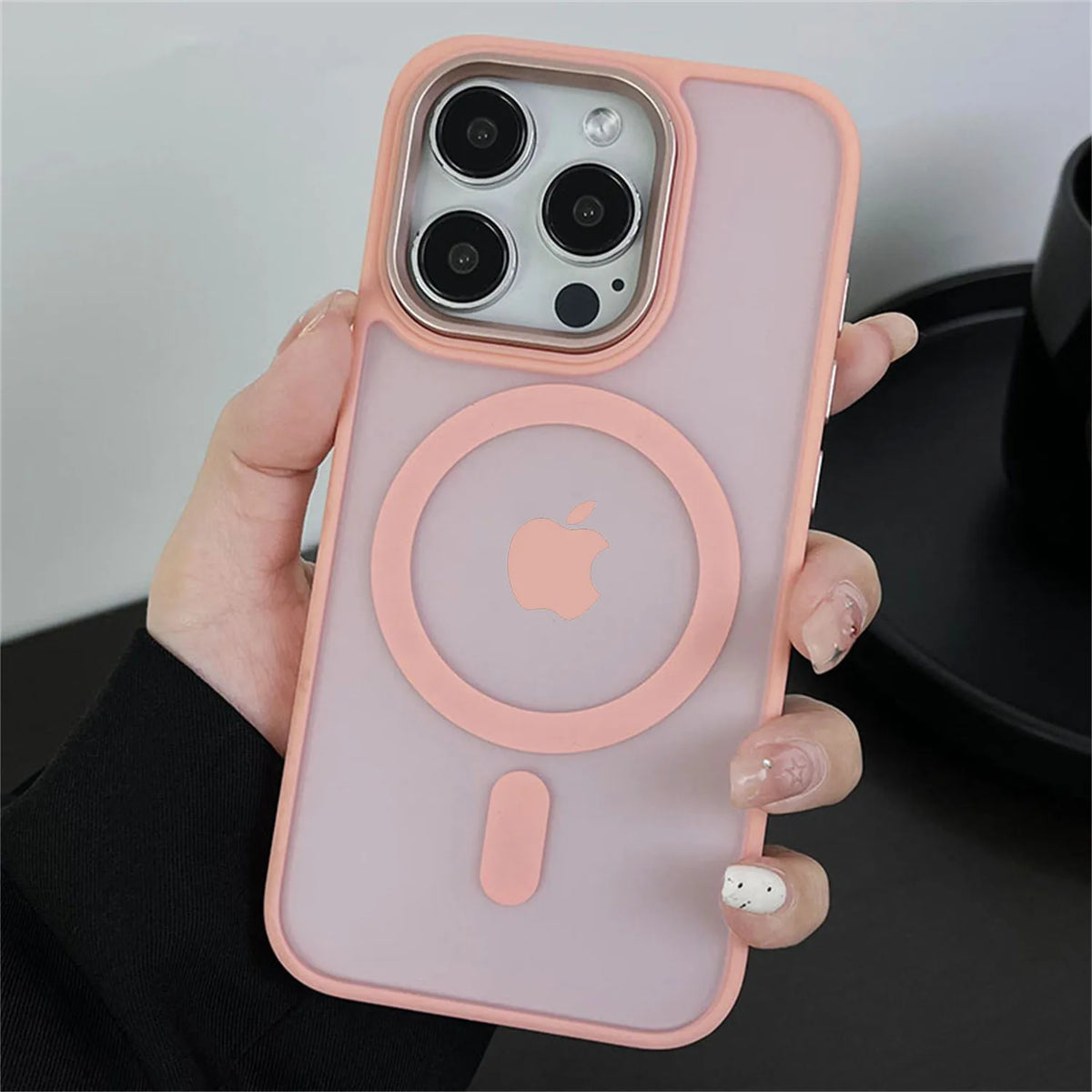 Magnetic Translucency Case Fashion Matte Frosted Magsafe Splice Color Cover For iPhone 16 15 14 13 12 11 Pro Max 16 Plus