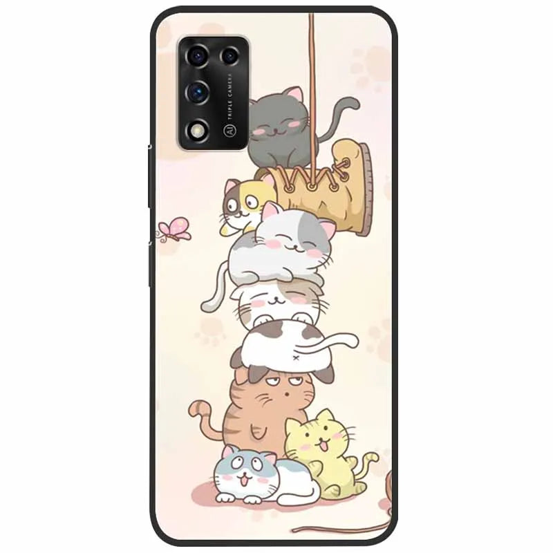 For ZTE Libero 5G II Case Marble Soft Silicone Protective Back Covers for ZTE Libero 5G III A202ZT 2022 5GIII Flower Coque TPU