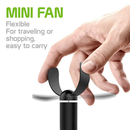 Mini USB Fan Flexible Bendable Fan For Power Bank Laptop PC AC Charger Portable Hand Fan For Computer Summer Gadget