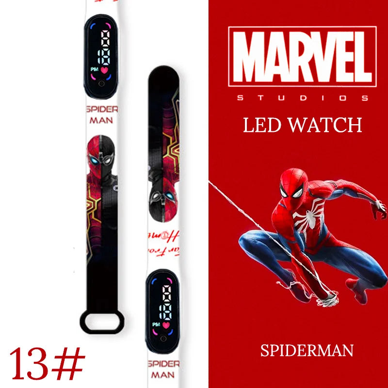 New Spiderman Kid's Watches Men Sport Wristband Bracelet Waterproof Children Digital Watch Boys LED Clock relogio montre