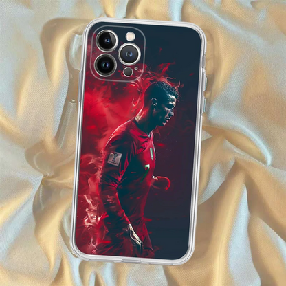 FOOTBALL Cr7 R-Ronaldo Phone Case For IPhone 16 15 8 7 6 6S Plus X SE XR XS 14 11 12 13 Mini Pro Max Mobile Case