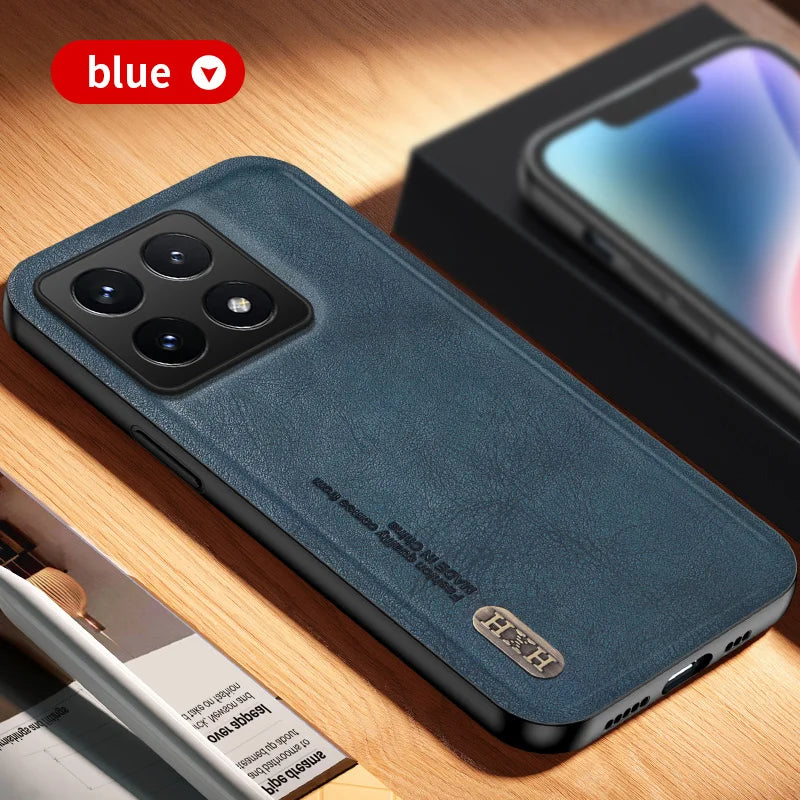 For Xiaomi 14T Back Cover Skin Feel Shockproof Magnetic Phone PU Leather Case Soft Fundas For Xiaomi 14T Pro