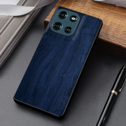 For Motorola Moto G Play Power Stylus 2026 2025 2024 Case funda unique design wooden pattern pu leather stylish cover coque