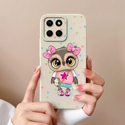 For Huawei Honor X6 X6S X6A Plus Phone Case Butterfly Heart Liquid Silicone Camera Protection Back Cover For Honor X 6 Funda