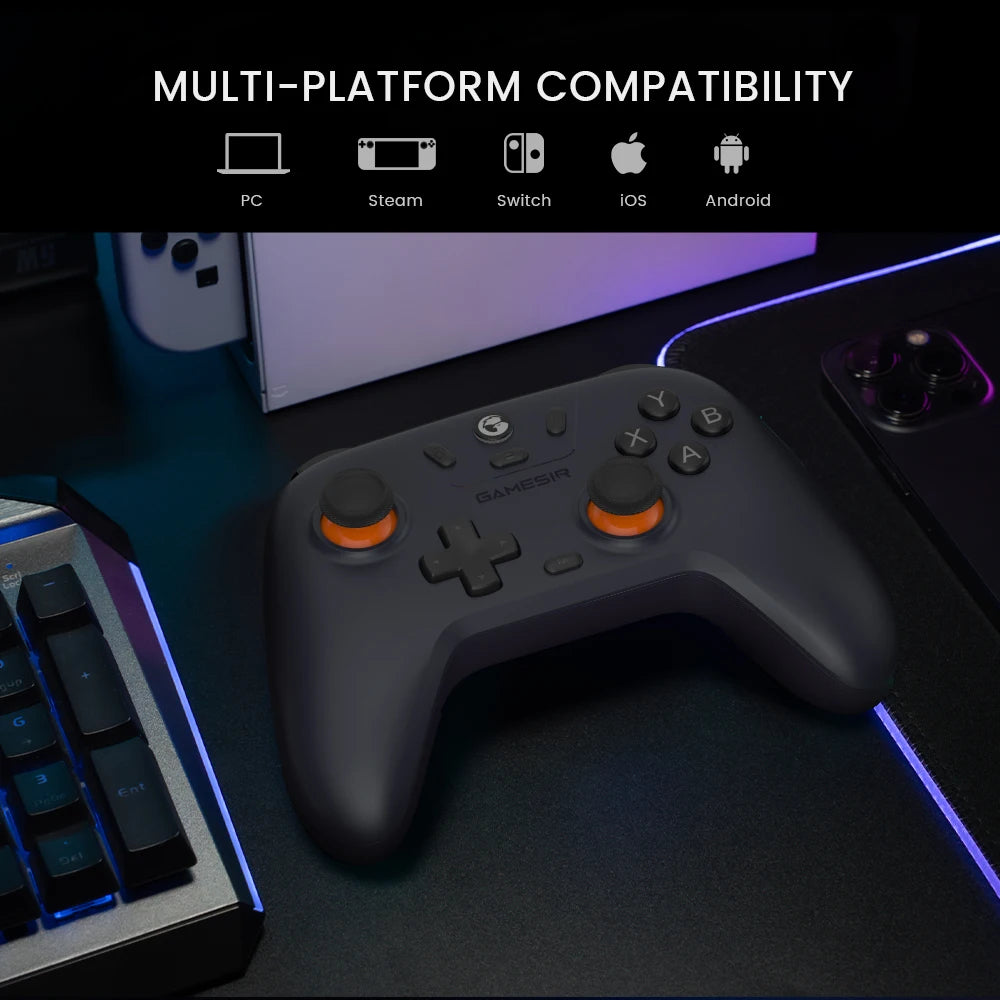 GameSir Wireless Switch Controller Nova Lite Bluetooth Gamepad with Hall Effect for Nintendo Switch iPhone Android Phone PC