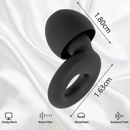 Concert Ear Plugs, High Fidelity Noise Cancelling Silicone Ear Plugs, Reusable Ear Plugs for Musicians, , Focus and Sleep