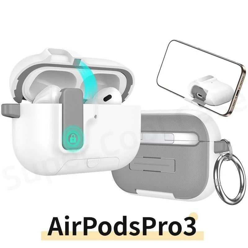 for AirPods Pro 3 Case Phone Holder Protective Cover For AirPods Pro 3rd Generation with Cleaner Kit Air pods Pro 3 Accessories