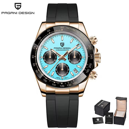 PAGANI DESIGN 2026 New Men Watches Luxury Quartz Watch For Men 100M Waterproof Sports Chronograph Wristwatch for Men gift