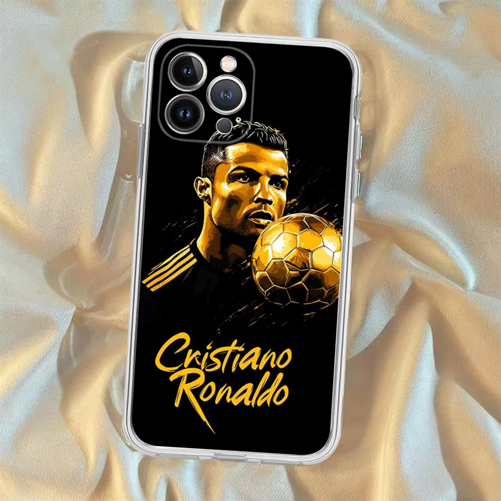FOOTBALL Cr7 R-Ronaldo Phone Case For IPhone 16 15 8 7 6 6S Plus X SE XR XS 14 11 12 13 Mini Pro Max Mobile Case