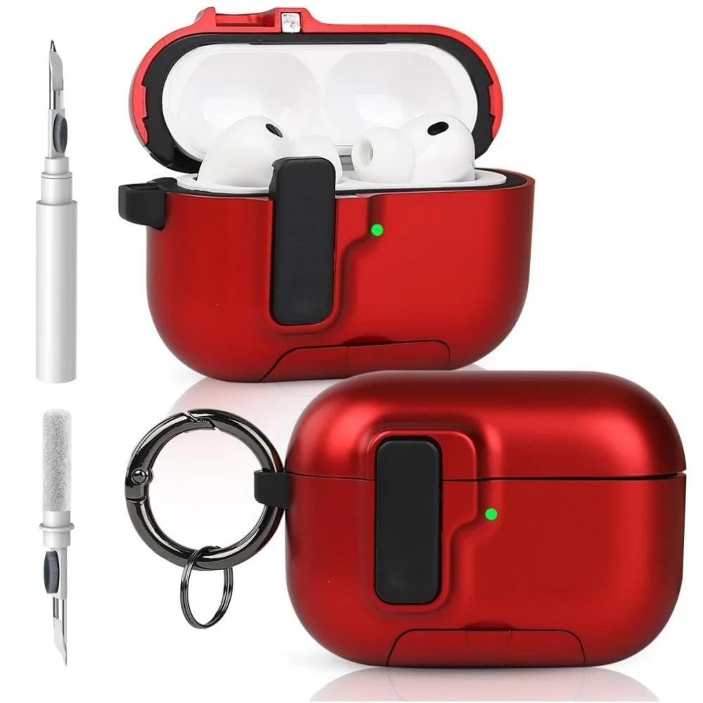 For AirPods Pro 3 Case Full Body Shockproof Protective Mobile Phone Holder Style Earphone Case with Cleaner Kit For AirPods Pro3
