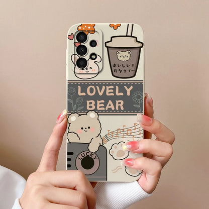 Case For Samsung Galaxy A13 A 13 4G 5G New Design Soft Liquid Silicone Full Coverage Back Cover Anti Slip Shockproof Bumper Capa
