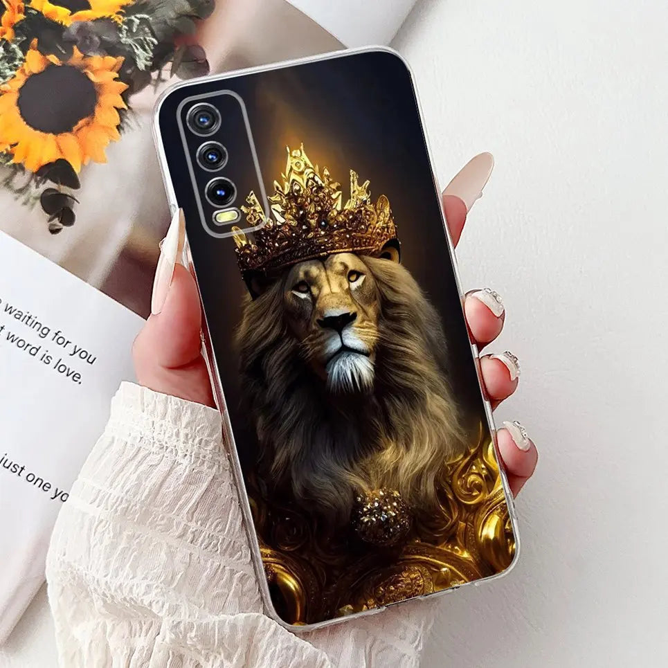 Soft Clear Siliocne Cover For Vivo V2027 V2028 V2029 Phone Case Vivo Y11s Y12s Y20 Y20s Y20i Y20G Cartoon Animals Flower Coque