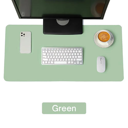 Large Size Office Computer Desk Protector Mat PU Leather Waterproof Non Slip Mouse Pad Desktop Keyboard Desk Pad Gaming Mousepad