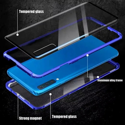 360° Protection Metal Magnetic Phone Case For XiaoMi 13T 14T 15T Redmi K60 K70 Ultra Note 13 14 Pro 5G Double Sided Glass Cover
