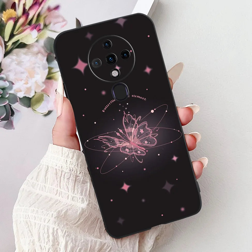 6.8'' For Tecno Spark6 KE7 Back Cover For Techno Spark 6 Case Shockproof Luxury Cute Cartoon Funny Cool Silicone Bumper Funda