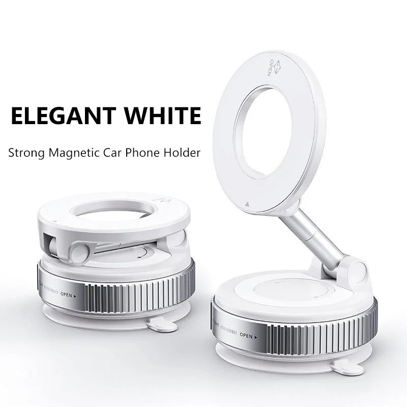 Magnetic Vacuum Phone Bracket 360° Adjustable Holder Strong Suction Cup Navigation Design Stand Holder For Car Universal 2026
