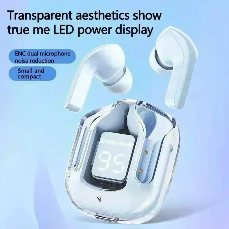 Original T2 TWS Transparent Wireless Bluetooth Headset HIFI Sound Wireless Earphones Bluetooth 5.3