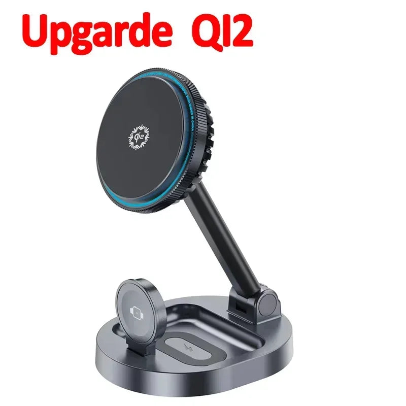 Ice Cooling 3 in 1 Magnetic Wireless Charger Stand Pad Foldable Fast Charging Dock for iPhone 15 14 13 12 Pro IWatch 8 7 Airpods