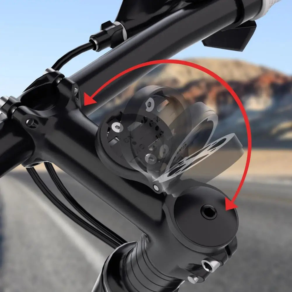 DOMEN Bicycle Computer Holder Bike Stopwatch Mount Adjustable Stem Top Cap Computer Holder For Garmin Bryton Cateye Wahoo