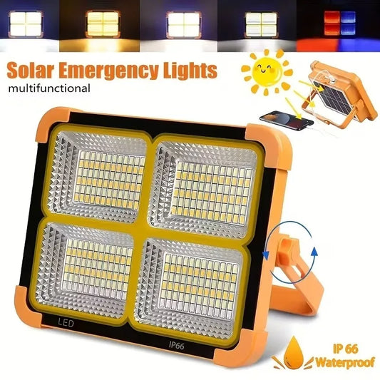 20000mAh Solar Camping Lantern Rechargeable LED Tent Light Magnetic Emergency Flashlight Power Bank for Outdoor Repair