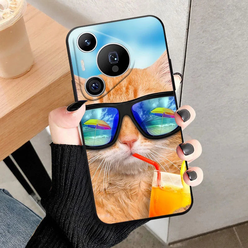 For HUAWEI Pura 70 Ultra Case Cool Lion TPU Back Cover For HUAWEI Pura 70 Pro Plus Soft Silicone Phone Case Pura70 Funda Coque