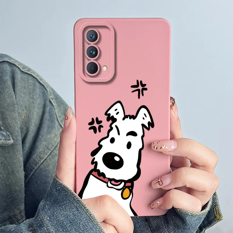 For Realme GT Master Phone Case GTmaster Edition RMX3363 RMX3360 Casing Soft Silicone Sweet Painted Fashion Flower Printed Cover