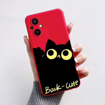 For Oppo Reno7 Z 5G Case Reno 7 8 Lite Bear Cartoon Frog Soft Silicone Phone Case For Oppo Reno 7Z 8Z Reno7Z 5G Back Cover Capa